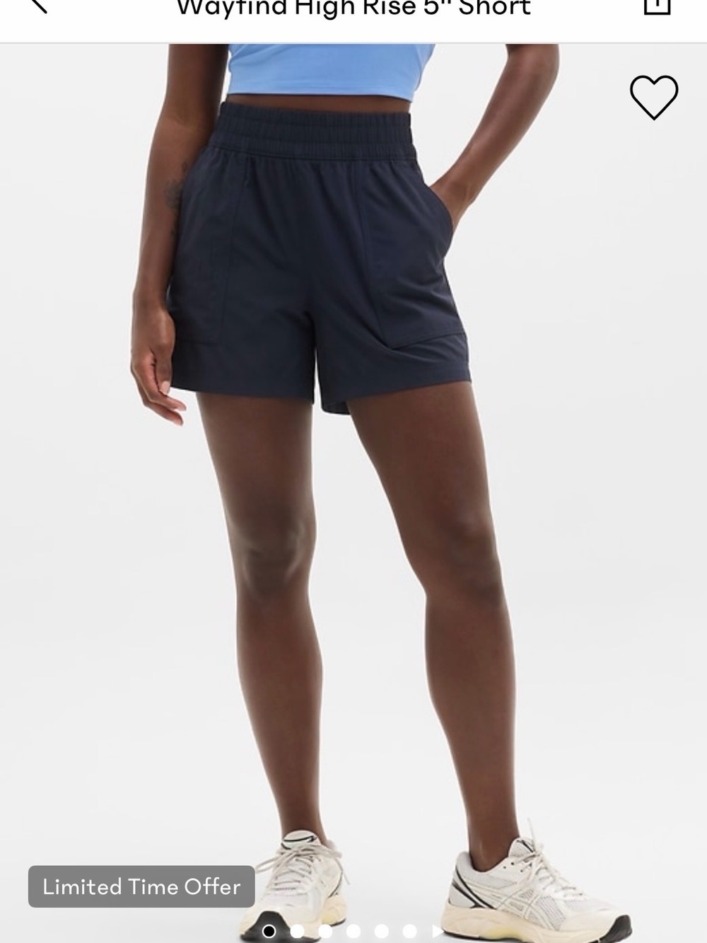 Athleta Wayfind High Rise 5” shorts